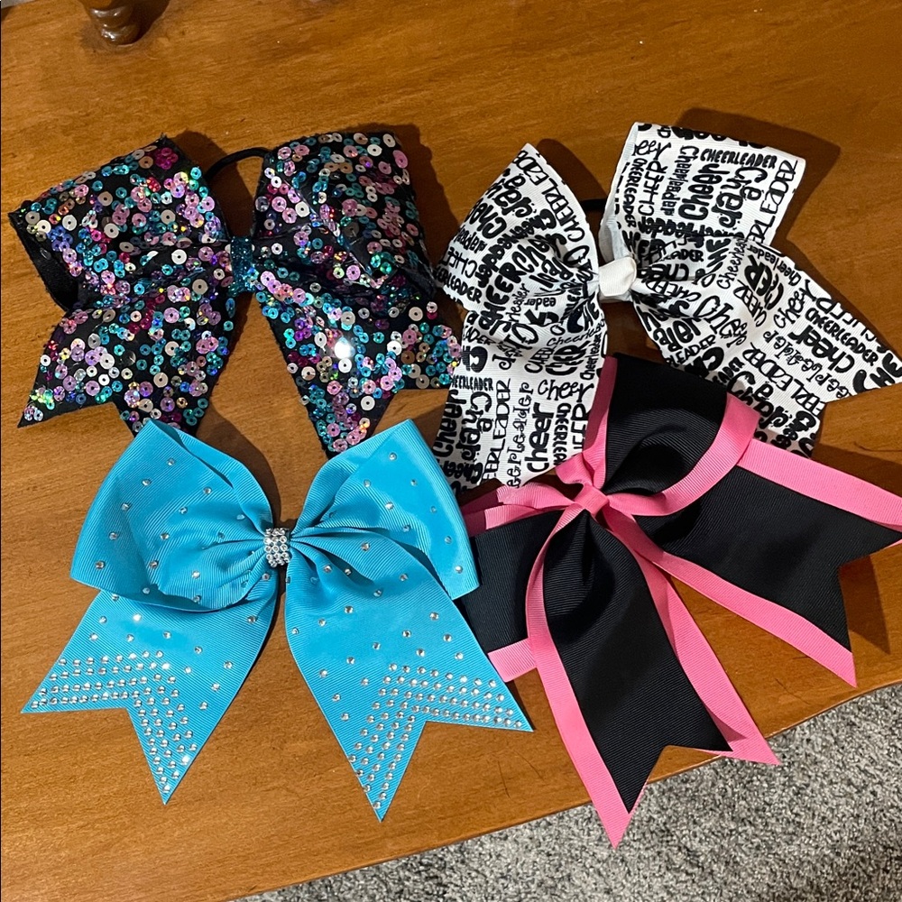 Colorful Cheer Bows Set